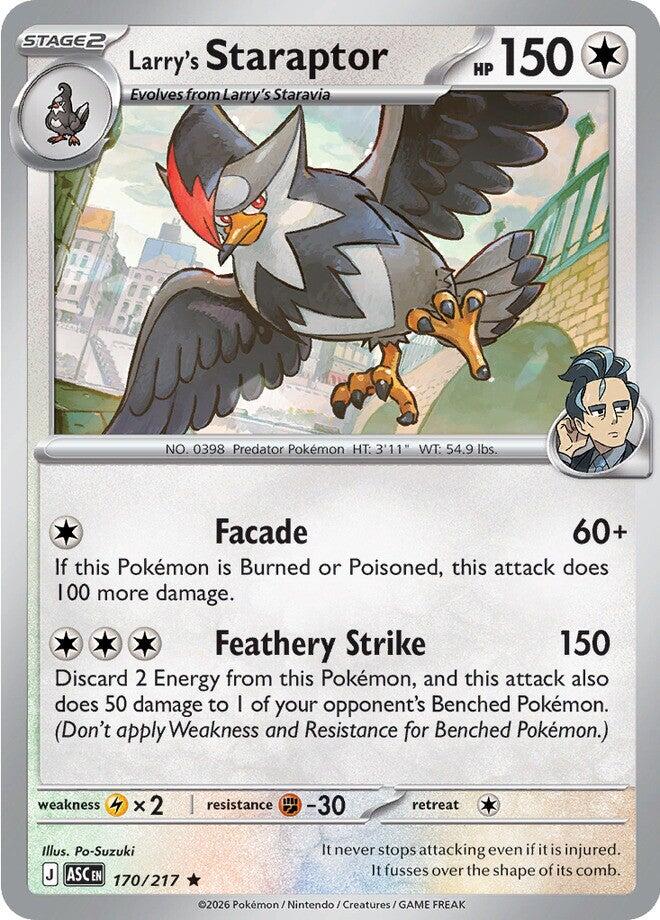 Larry's Staraptor (170/217) [Mega Evolution: Ascended Heroes] | Gear Gaming Fayetteville