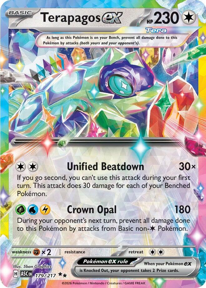 Terapagos ex (179/217) [Mega Evolution: Ascended Heroes] | Gear Gaming Fayetteville