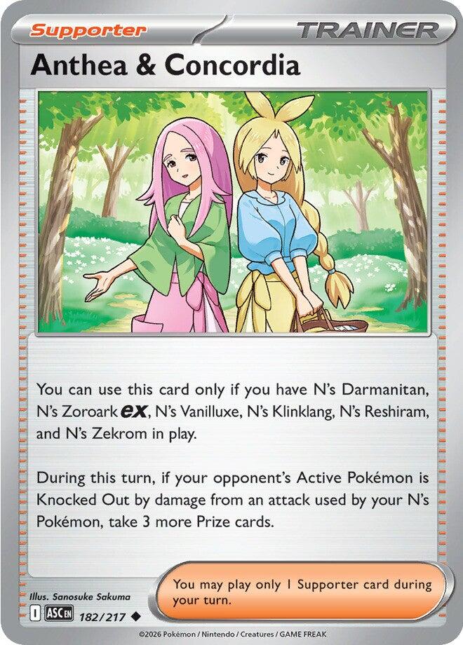 Anthea & Concordia (182/217) (Reverse Holo) [Mega Evolution: Ascended Heroes] | Gear Gaming Fayetteville