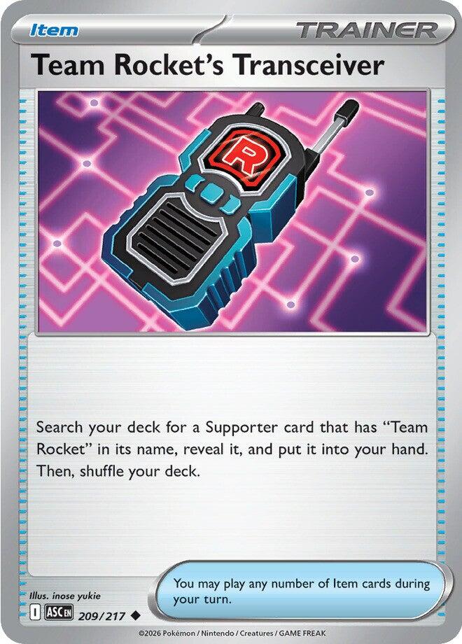 Team Rocket's Transceiver (209/217) [Mega Evolution: Ascended Heroes] | Gear Gaming Fayetteville