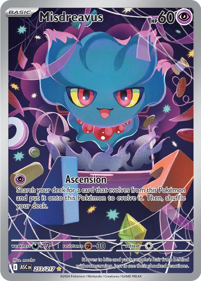 Misdreavus (233/217) [Mega Evolution: Ascended Heroes] | Gear Gaming Fayetteville
