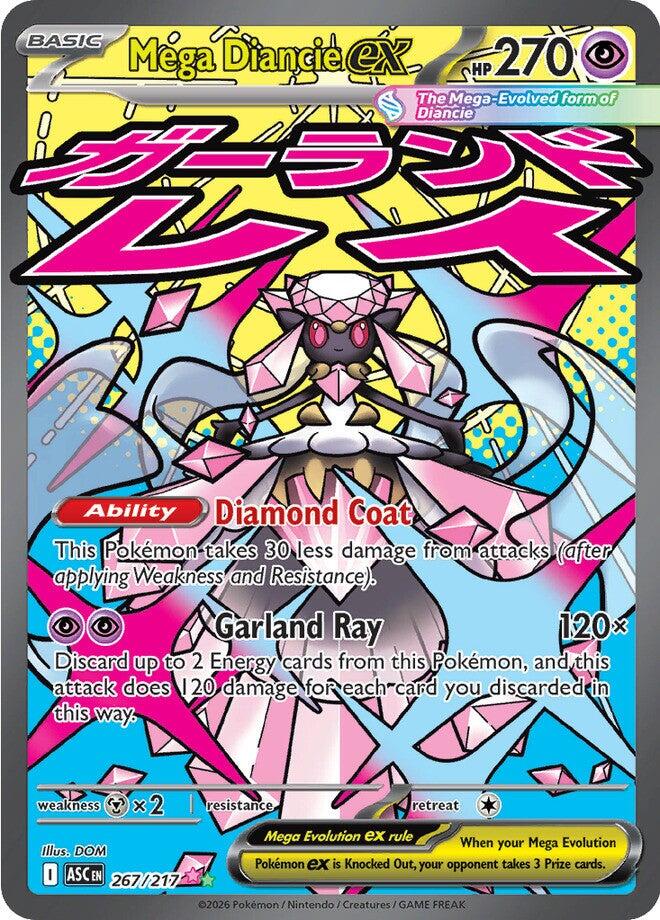 Mega Diancie ex (267/217) [Mega Evolution: Ascended Heroes] | Gear Gaming Fayetteville