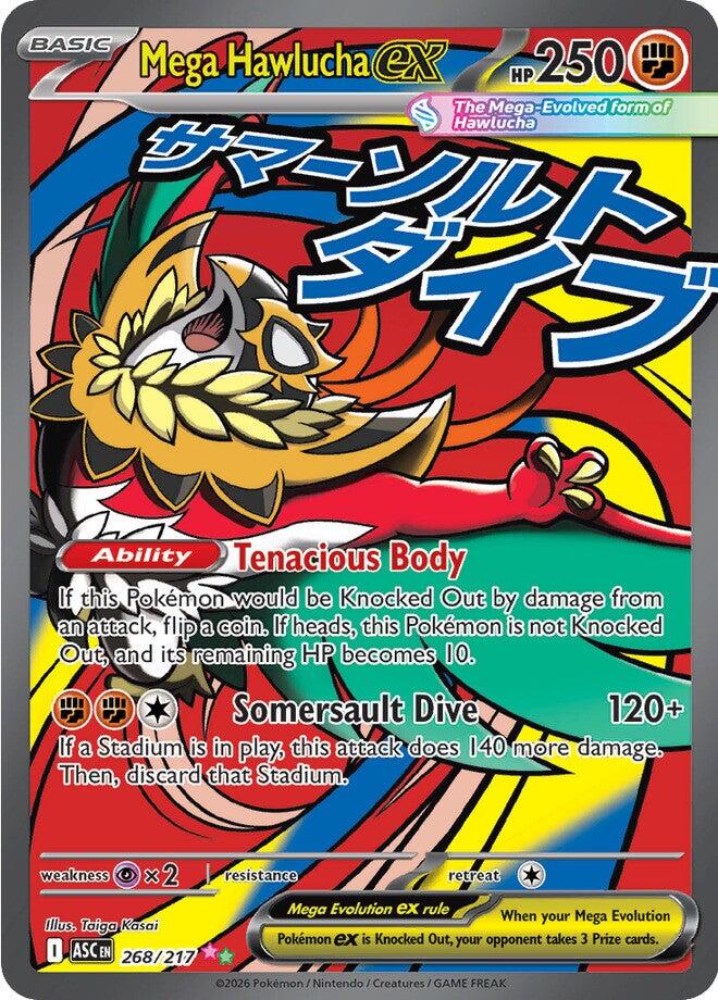 Mega Hawlucha ex (268/217) [Mega Evolution: Ascended Heroes] | Gear Gaming Fayetteville