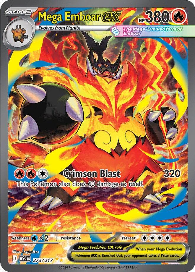 Mega Emboar ex (273/217) [Mega Evolution: Ascended Heroes] | Gear Gaming Fayetteville