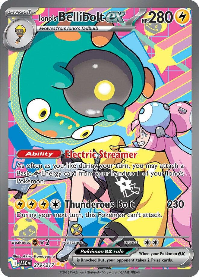 Iono's Bellibolt ex (279/217) [Mega Evolution: Ascended Heroes] | Gear Gaming Fayetteville