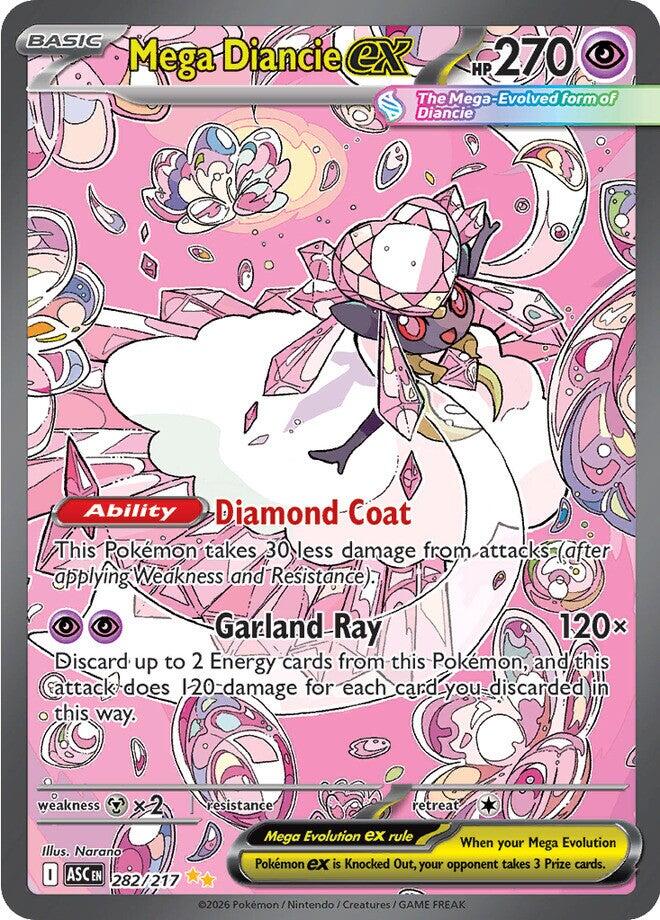 Mega Diancie ex (282/217) [Mega Evolution: Ascended Heroes] | Gear Gaming Fayetteville