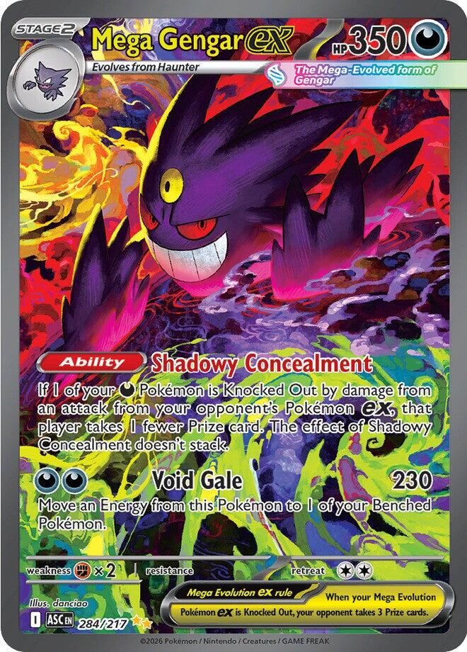 Mega Gengar ex (284/217) [Mega Evolution: Ascended Heroes] | Gear Gaming Fayetteville