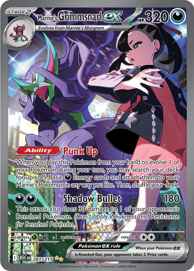 Marnie's Grimmsnarl ex (287/217) [Mega Evolution: Ascended Heroes] | Gear Gaming Fayetteville