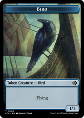 Bird // Merfolk (0003) Double-Sided Token [The Lost Caverns of Ixalan Commander Tokens] | Gear Gaming Fayetteville