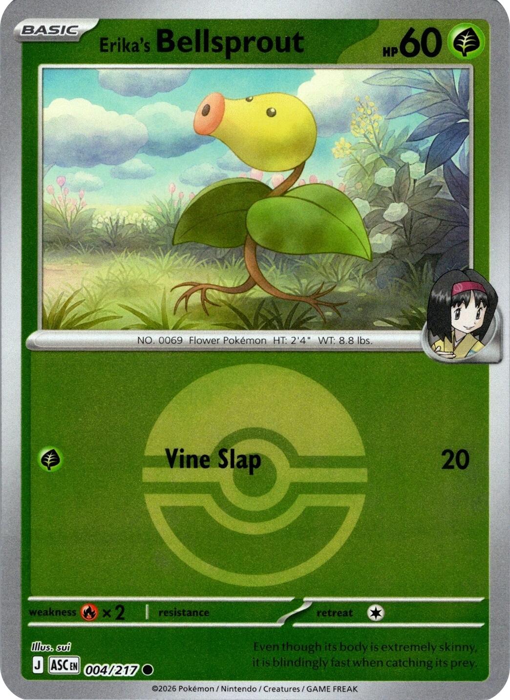 Erika's Bellsprout (004/217) (Poke Ball) [Mega Evolution: Ascended Heroes] | Gear Gaming Fayetteville