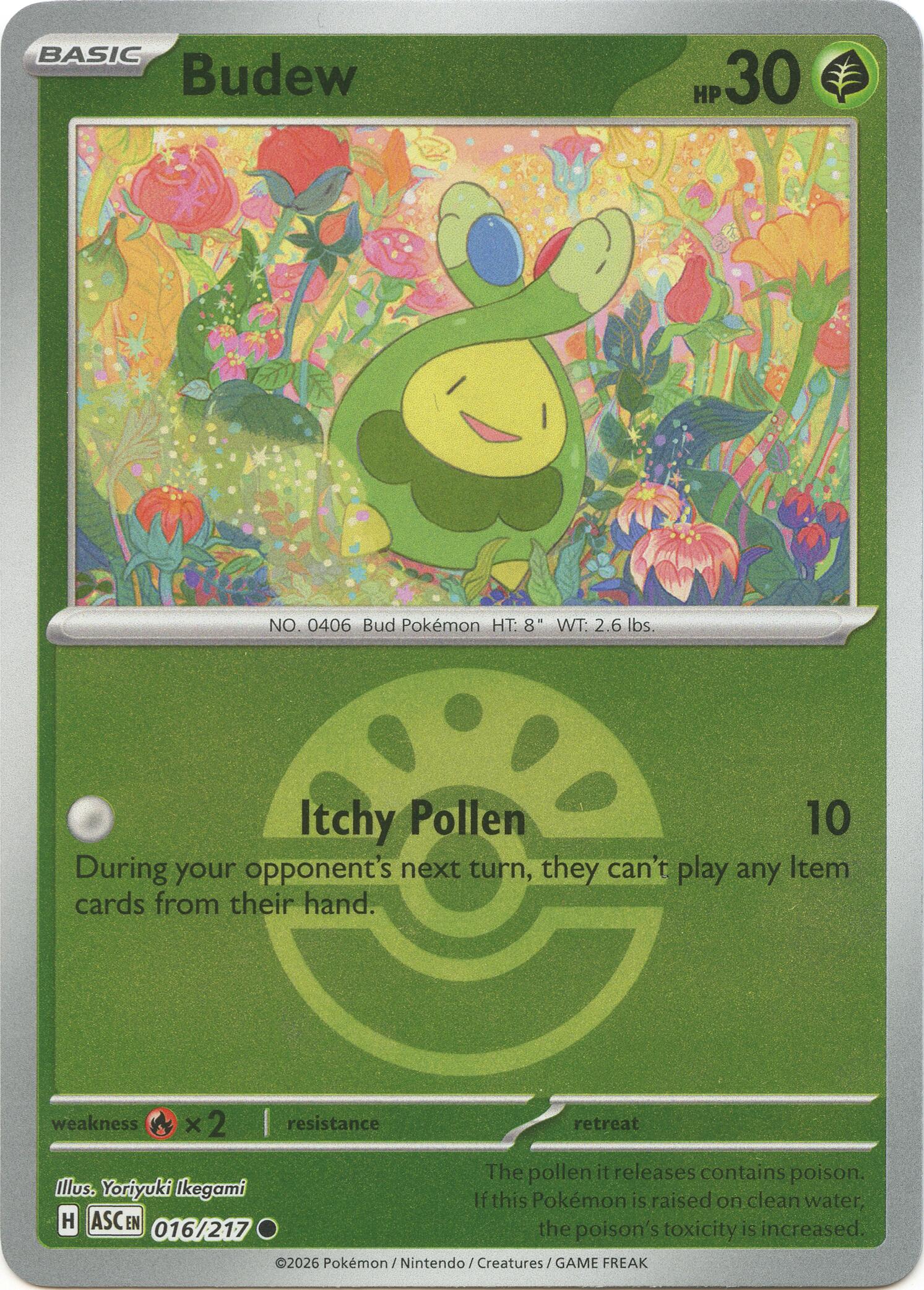 Budew (016/217) (Friend Ball) [Mega Evolution: Ascended Heroes] | Gear Gaming Fayetteville