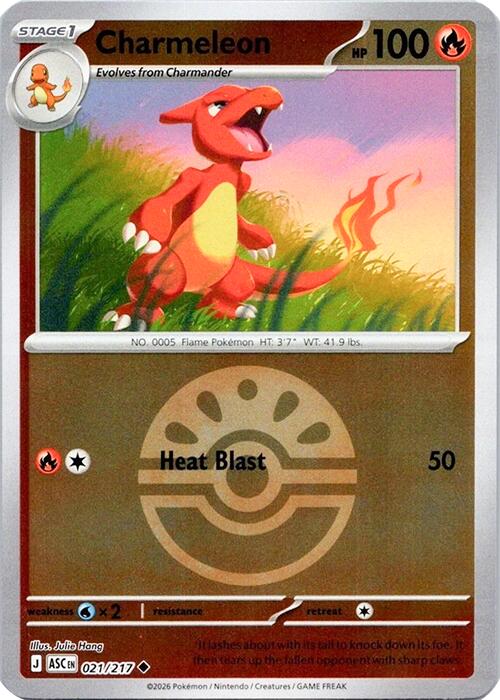 Charmeleon (021/217) (Quick Ball) [Mega Evolution: Ascended Heroes] | Gear Gaming Fayetteville