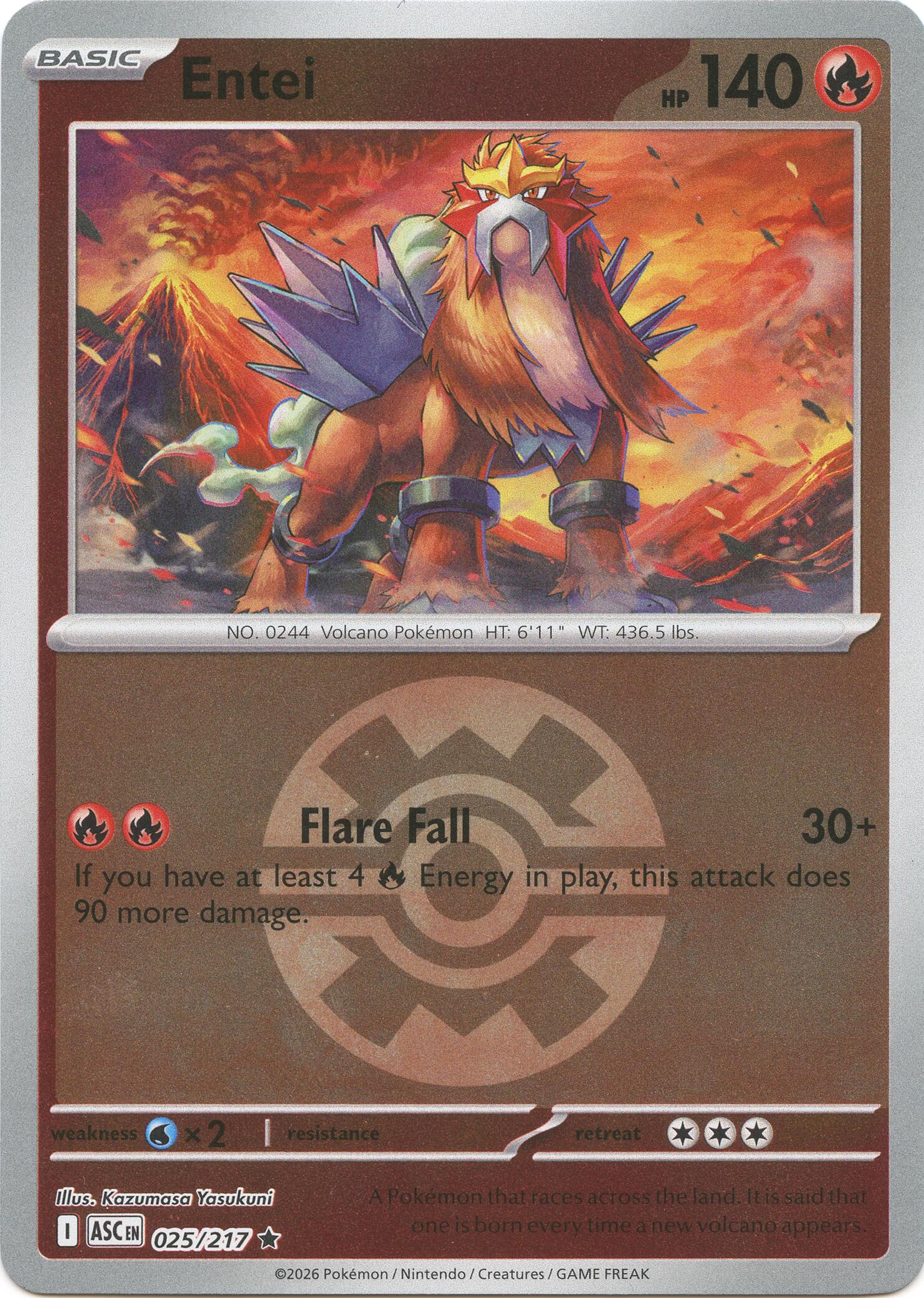 Entei (025/217) (Quick Ball) [Mega Evolution: Ascended Heroes] | Gear Gaming Fayetteville
