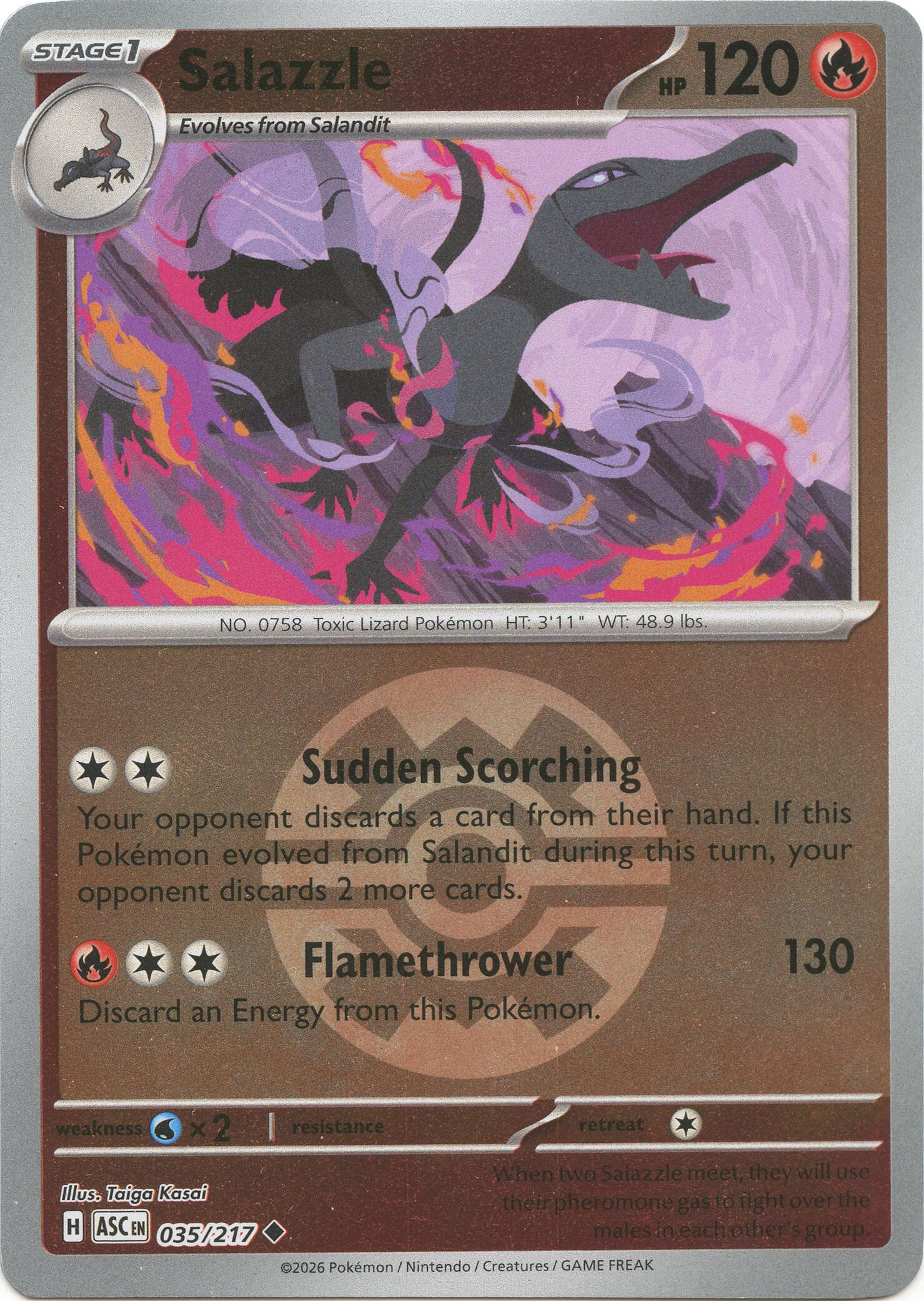 Salazzle (035/217) (Quick Ball) [Mega Evolution: Ascended Heroes] | Gear Gaming Fayetteville