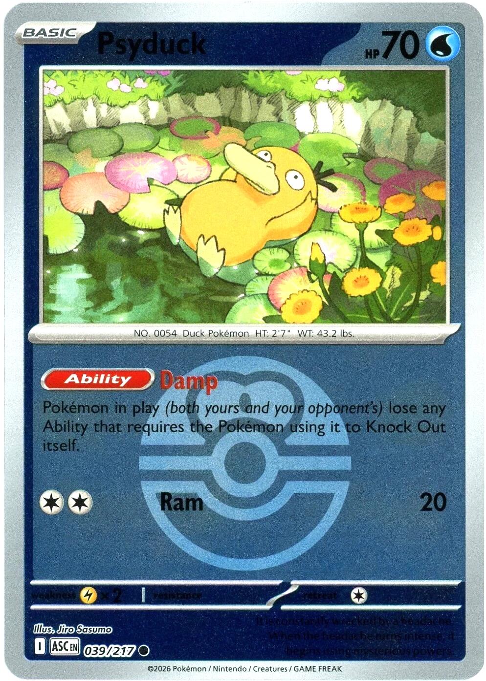 Psyduck (039/217) (Love Ball) [Mega Evolution: Ascended Heroes] | Gear Gaming Fayetteville