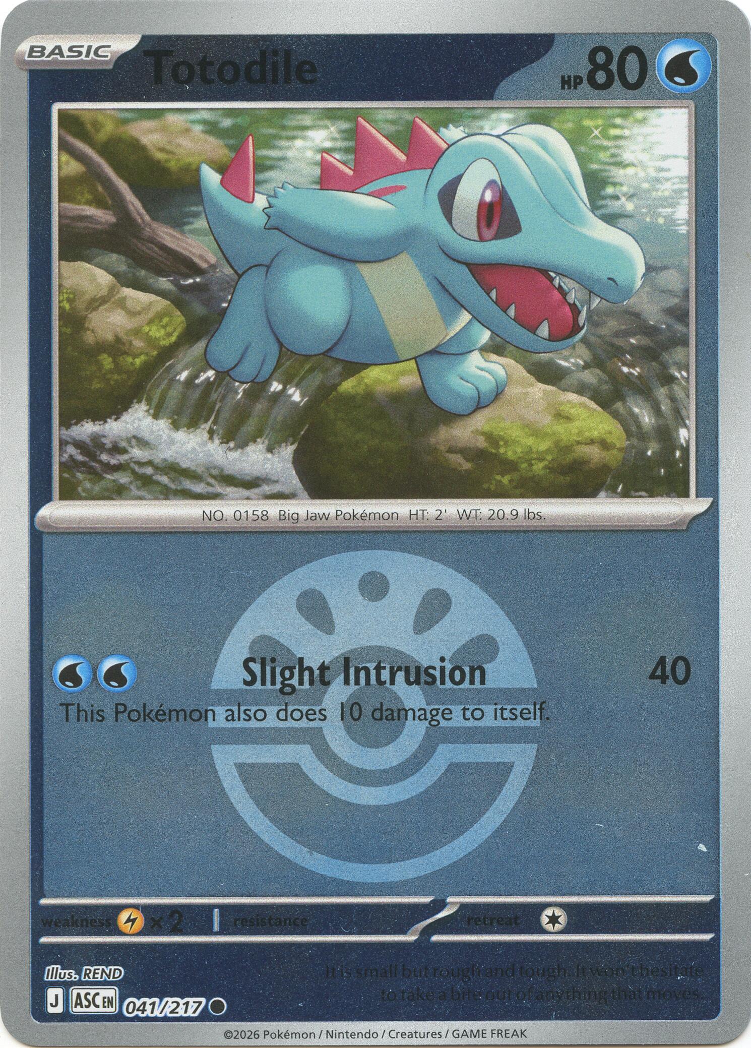 Totodile (041/217) (Friend Ball) [Mega Evolution: Ascended Heroes] | Gear Gaming Fayetteville