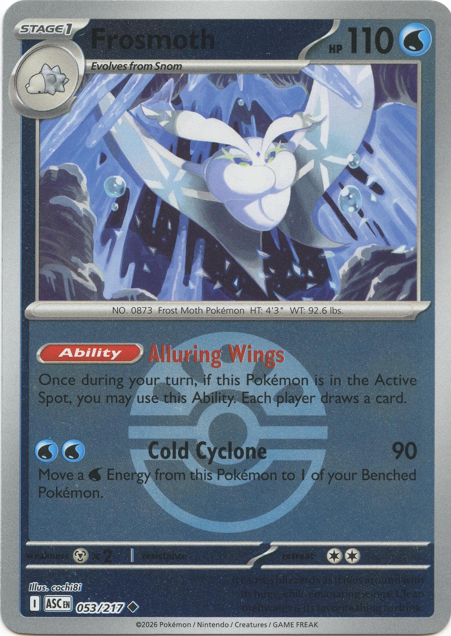 Frosmoth (053/217) (Friend Ball) [Mega Evolution: Ascended Heroes] | Gear Gaming Fayetteville