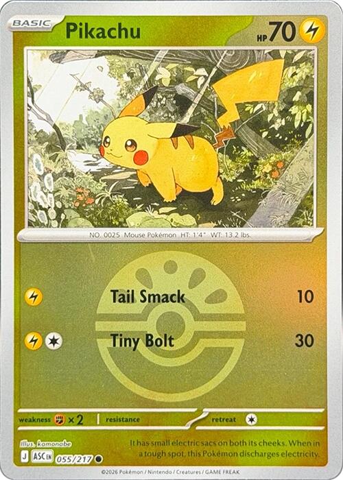 Pikachu (055/217) (Friend Ball) [Mega Evolution: Ascended Heroes] | Gear Gaming Fayetteville