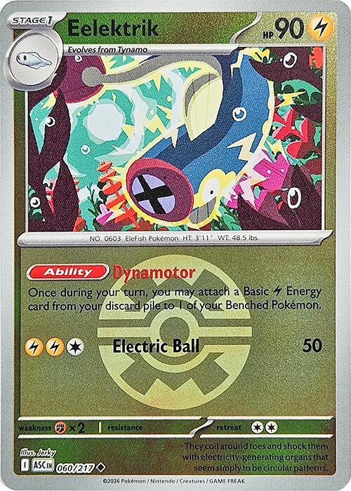 Eelektrik (060/217) (Quick Ball) [Mega Evolution: Ascended Heroes] | Gear Gaming Fayetteville