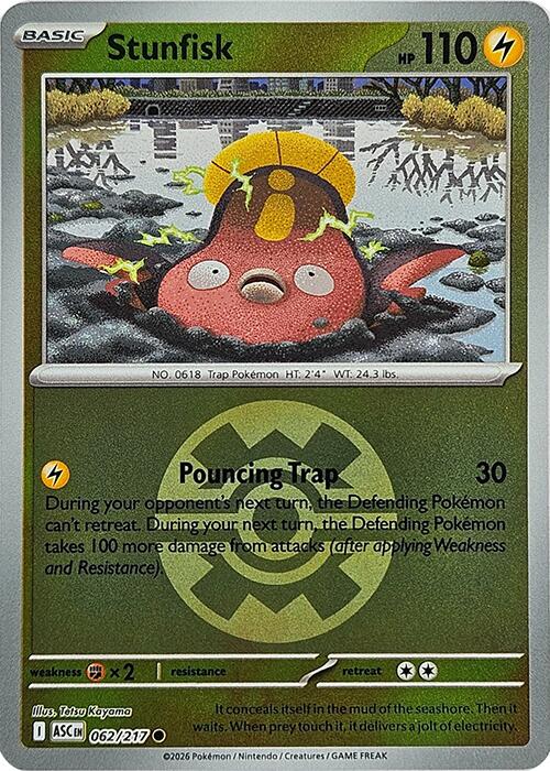 Stunfisk (062/217) (Quick Ball) [Mega Evolution: Ascended Heroes] | Gear Gaming Fayetteville