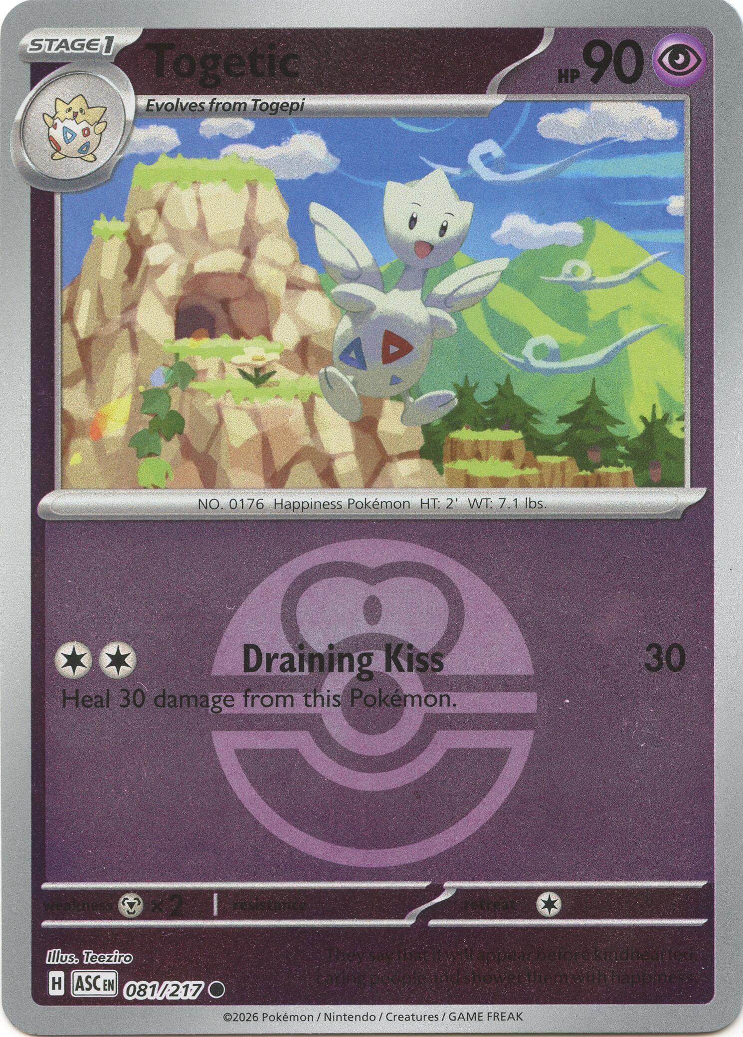 Togetic (081/217) (Love Ball) [Mega Evolution: Ascended Heroes] | Gear Gaming Fayetteville