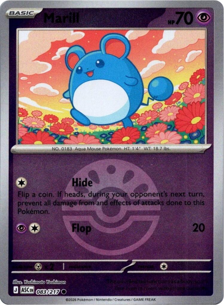 Marill (083/217) (Friend Ball) [Mega Evolution: Ascended Heroes] | Gear Gaming Fayetteville