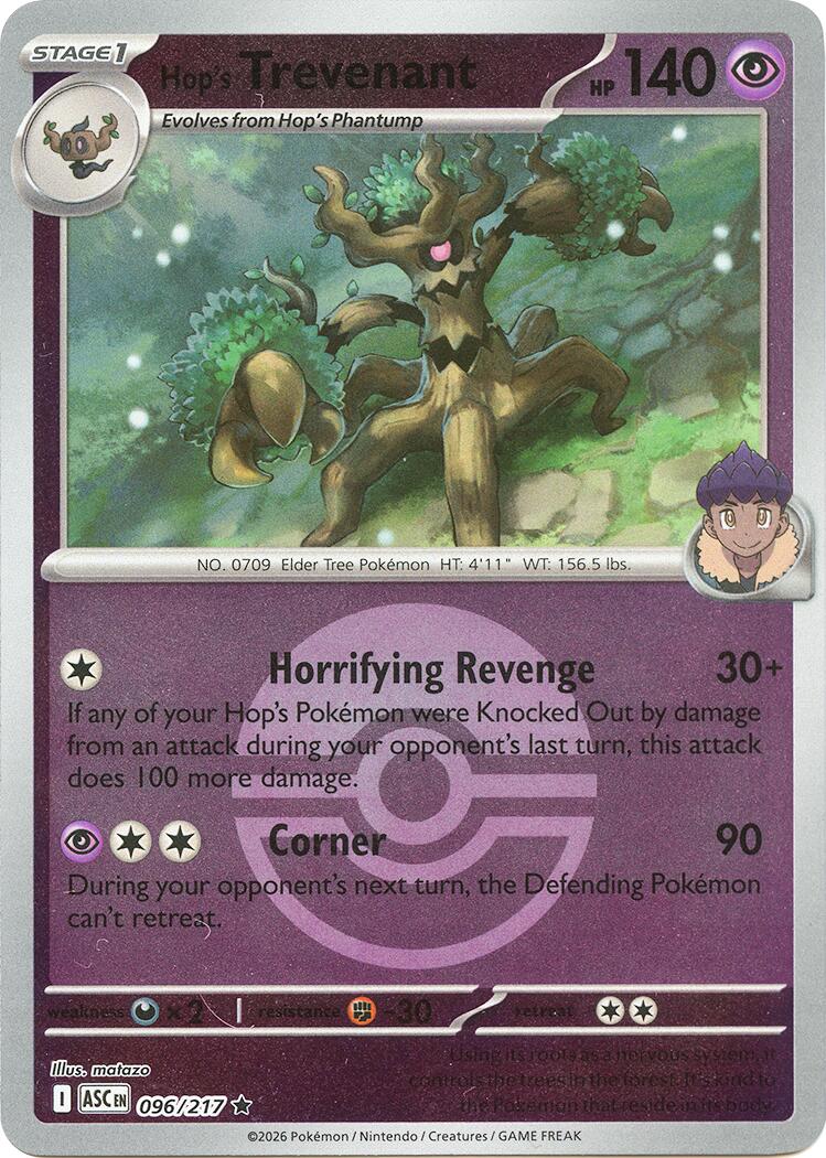 Hop's Trevenant (096/217) (Poke Ball) [Mega Evolution: Ascended Heroes] | Gear Gaming Fayetteville