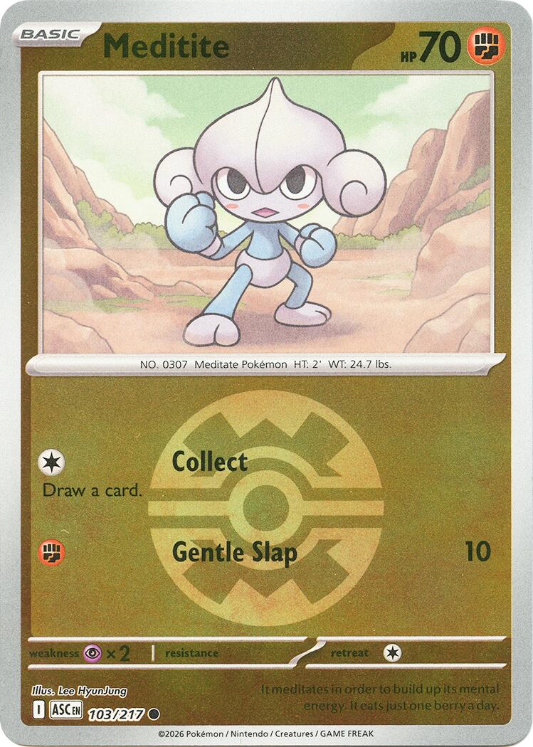 Meditite (103/217) (Quick Ball) [Mega Evolution: Ascended Heroes] | Gear Gaming Fayetteville