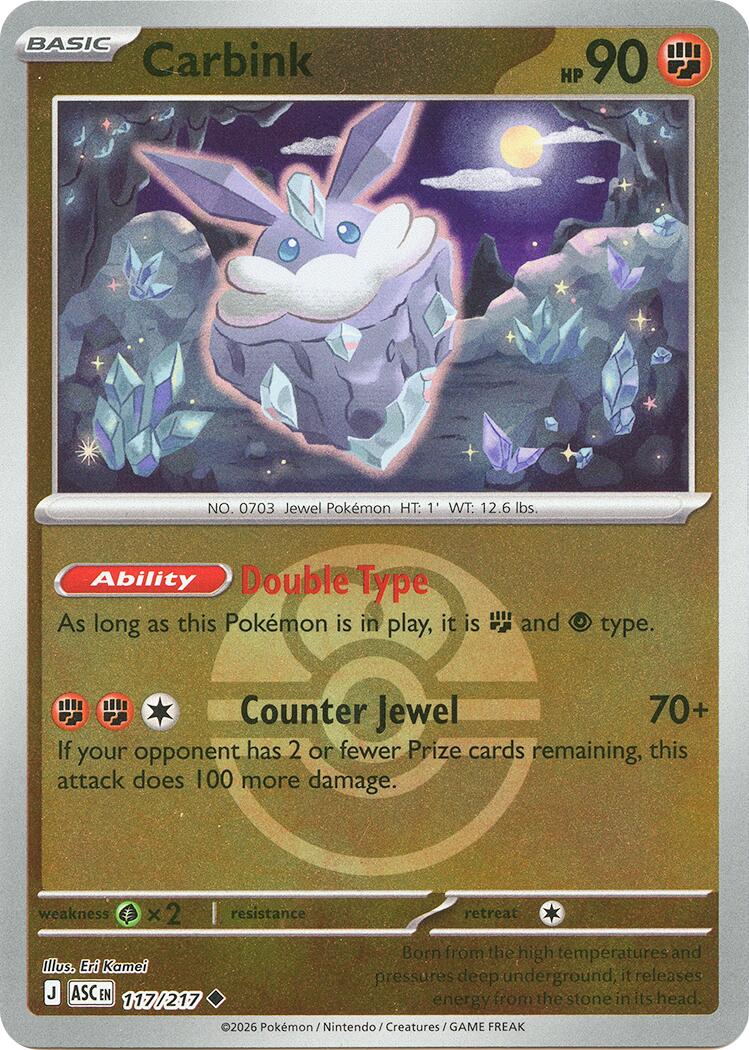 Carbink (117/217) (Dusk Ball) [Mega Evolution: Ascended Heroes] | Gear Gaming Fayetteville