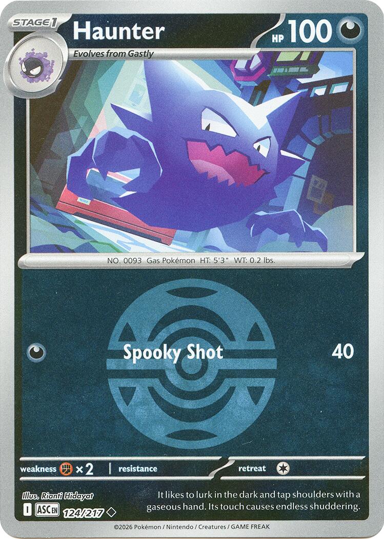 Haunter (124/217) (Dusk Ball) [Mega Evolution: Ascended Heroes] | Gear Gaming Fayetteville