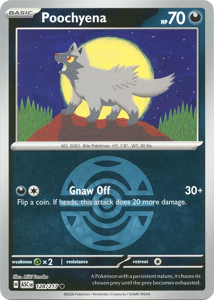 Poochyena (128/217) (Dusk Ball) [Mega Evolution: Ascended Heroes] | Gear Gaming Fayetteville