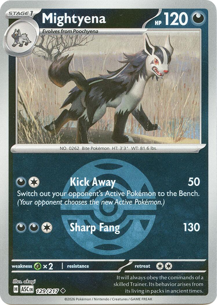 Mightyena (129/217) (Dusk Ball) [Mega Evolution: Ascended Heroes] | Gear Gaming Fayetteville