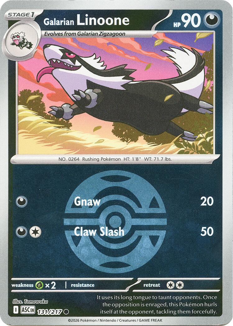 Galarian Linoone (131/217) (Dusk Ball) [Mega Evolution: Ascended Heroes] | Gear Gaming Fayetteville