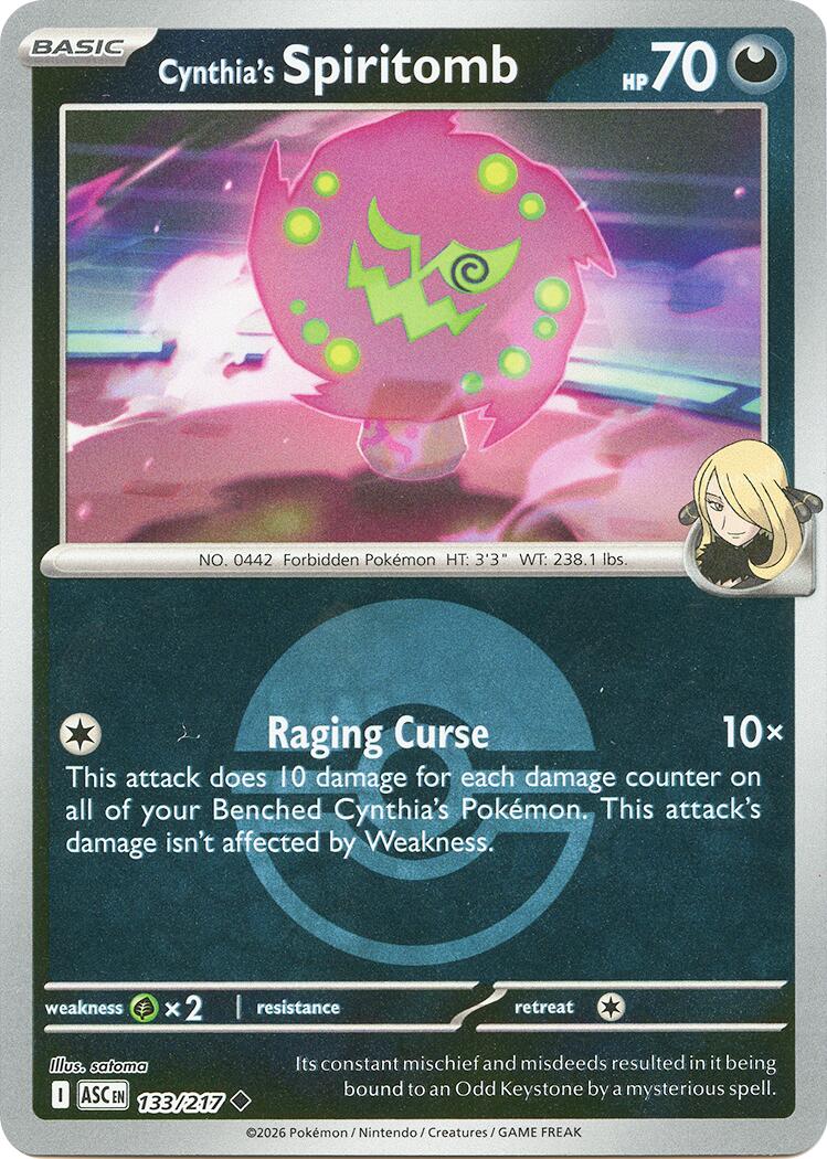 Cynthia's Spiritomb (133/217) (Poke Ball) [Mega Evolution: Ascended Heroes] | Gear Gaming Fayetteville