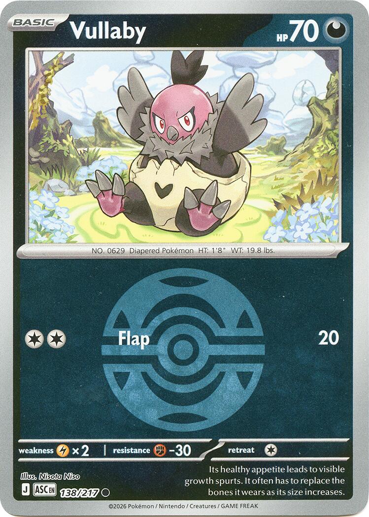 Vullaby (138/217) (Dusk Ball) [Mega Evolution: Ascended Heroes] | Gear Gaming Fayetteville