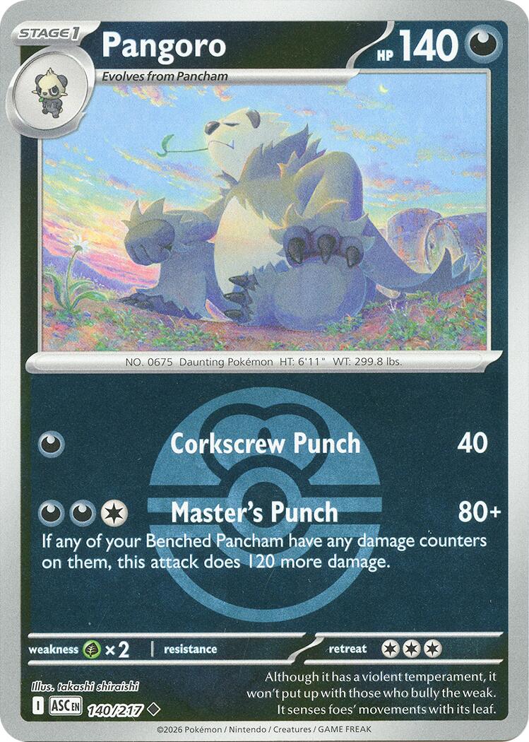 Pangoro (140/217) (Love Ball) [Mega Evolution: Ascended Heroes] | Gear Gaming Fayetteville