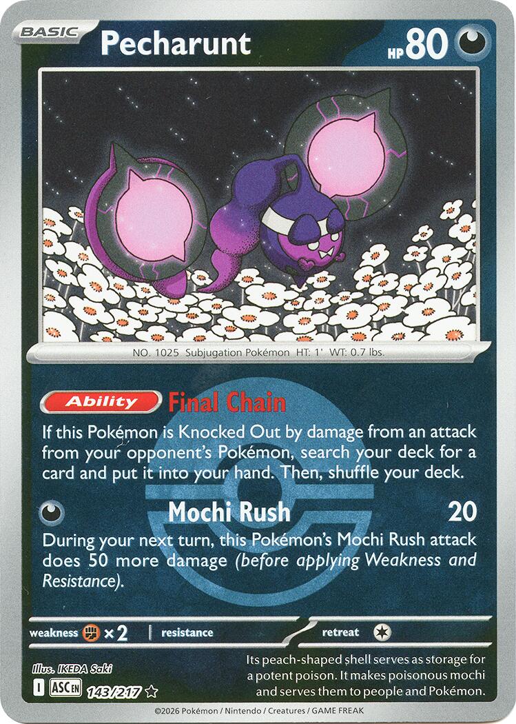 Pecharunt (143/217) (Poke Ball) [Mega Evolution: Ascended Heroes] | Gear Gaming Fayetteville