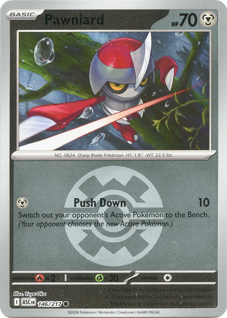 Pawniard (146/217) (Quick Ball) [Mega Evolution: Ascended Heroes] | Gear Gaming Fayetteville