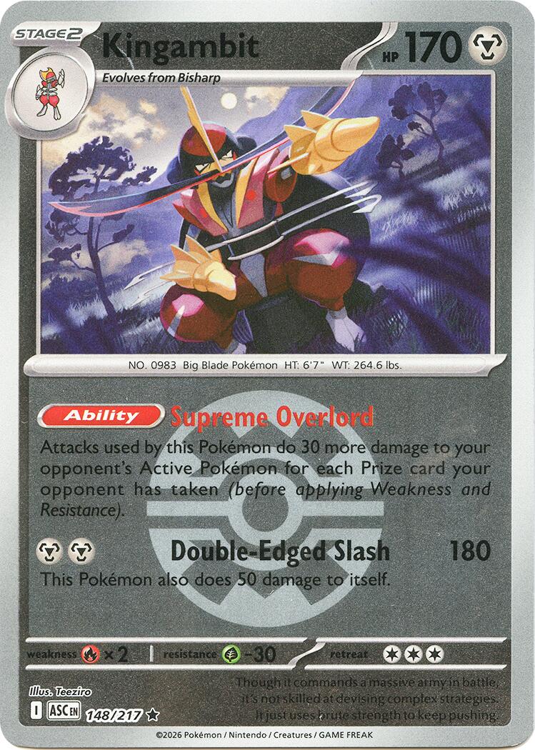 Kingambit (148/217) (Quick Ball) [Mega Evolution: Ascended Heroes] | Gear Gaming Fayetteville
