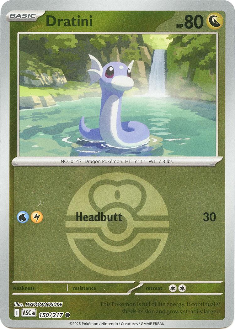 Dratini (150/217) (Love Ball) [Mega Evolution: Ascended Heroes] | Gear Gaming Fayetteville
