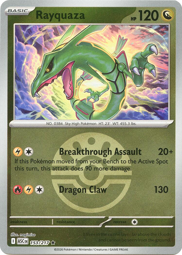Rayquaza (153/217) (Friend Ball) [Mega Evolution: Ascended Heroes] | Gear Gaming Fayetteville