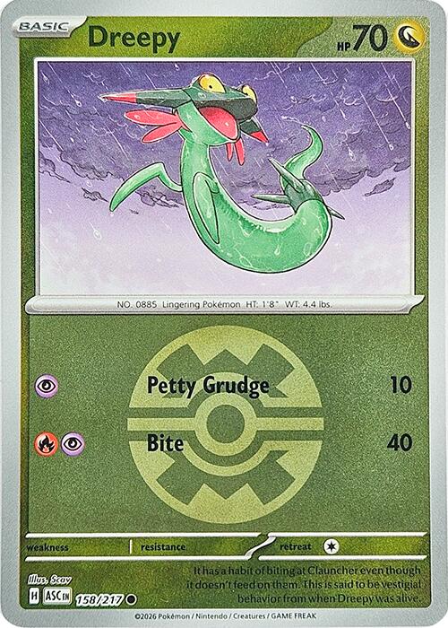 Dreepy (158/217) (Quick Ball) [Mega Evolution: Ascended Heroes] | Gear Gaming Fayetteville