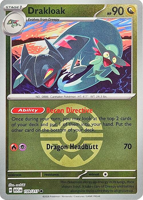 Drakloak (159/217) (Quick Ball) [Mega Evolution: Ascended Heroes] | Gear Gaming Fayetteville