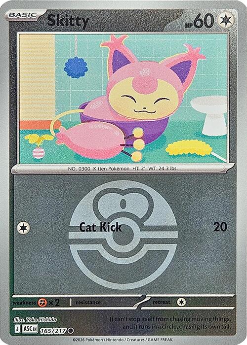 Skitty (165/217) (Love Ball) [Mega Evolution: Ascended Heroes] | Gear Gaming Fayetteville