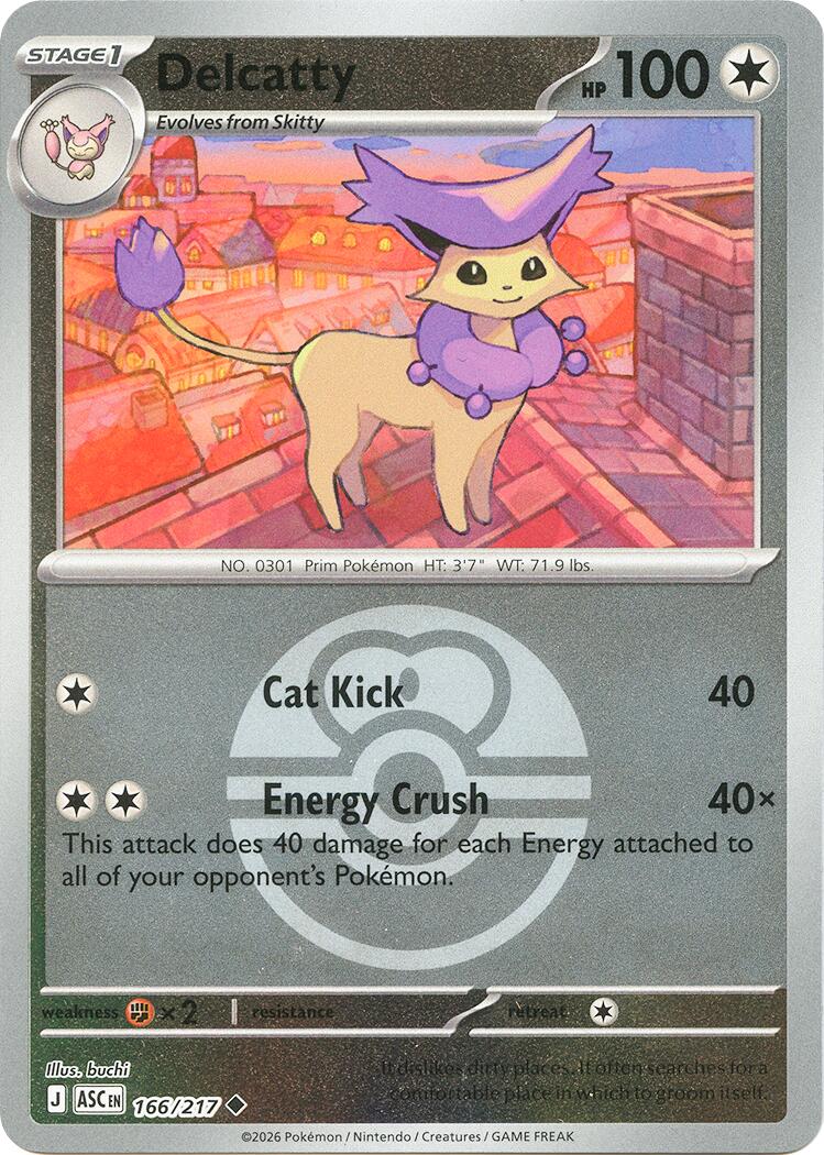 Delcatty (166/217) (Love Ball) [Mega Evolution: Ascended Heroes] | Gear Gaming Fayetteville