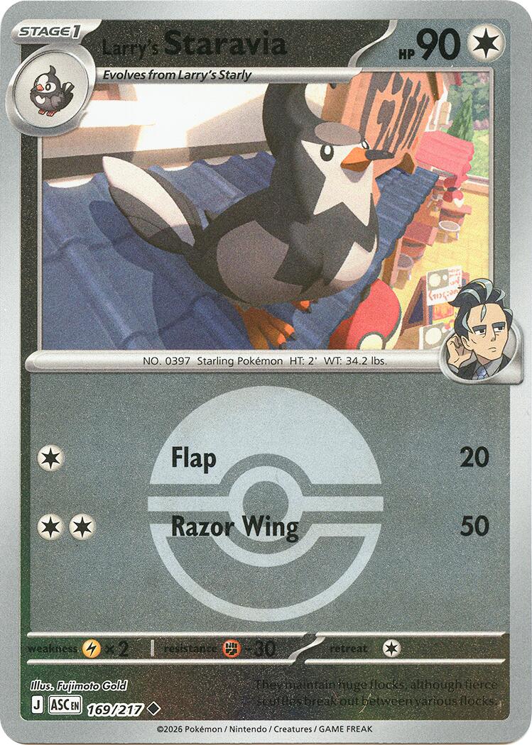Larry's Staravia (169/217) (Poke Ball) [Mega Evolution: Ascended Heroes] | Gear Gaming Fayetteville