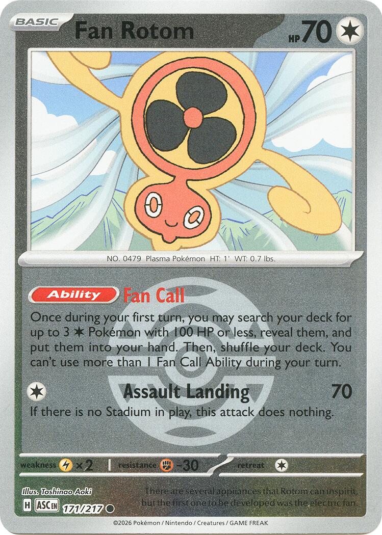Fan Rotom (171/217) (Dusk Ball) [Mega Evolution: Ascended Heroes] | Gear Gaming Fayetteville