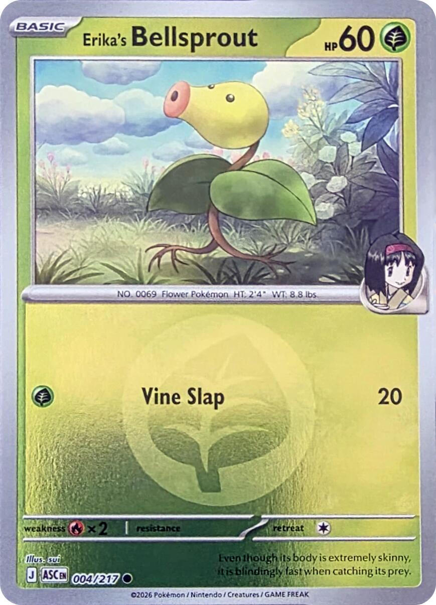 Erika's Bellsprout (004/217) (Energy Symbol Pattern) [Mega Evolution: Ascended Heroes] | Gear Gaming Fayetteville