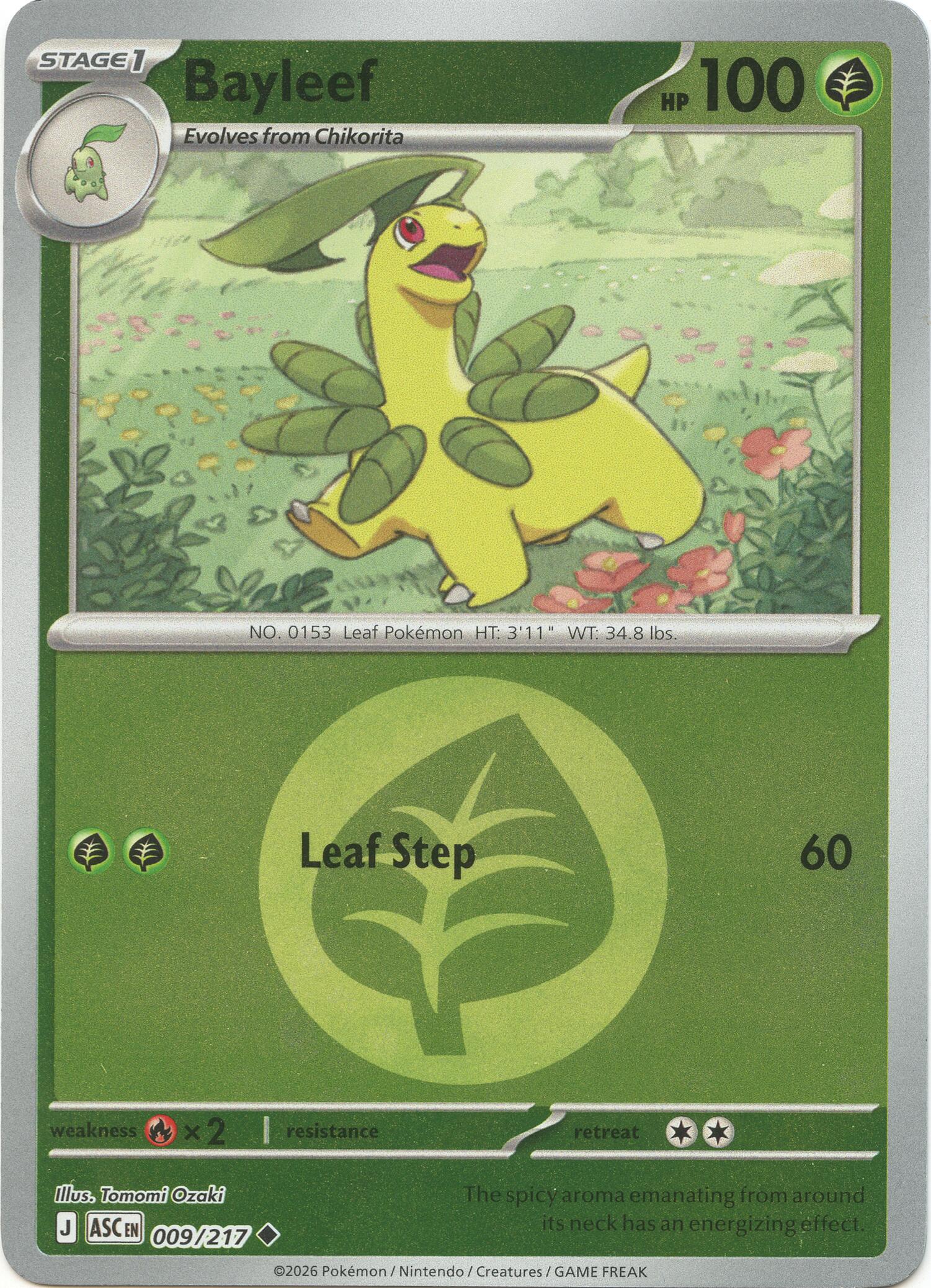 Bayleef (009/217) (Energy Symbol Pattern) [Mega Evolution: Ascended Heroes] | Gear Gaming Fayetteville