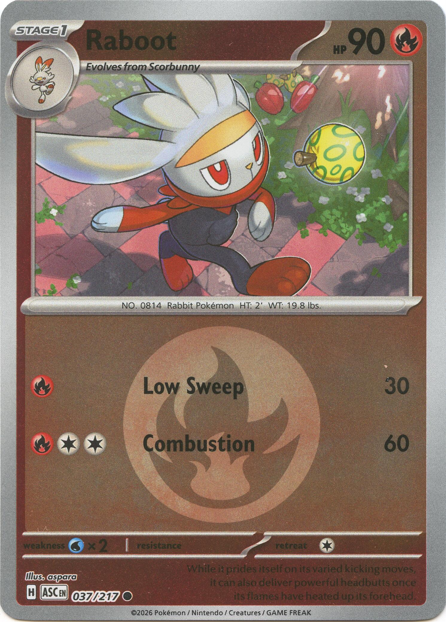 Raboot (037/217) (Energy Symbol Pattern) [Mega Evolution: Ascended Heroes] | Gear Gaming Fayetteville